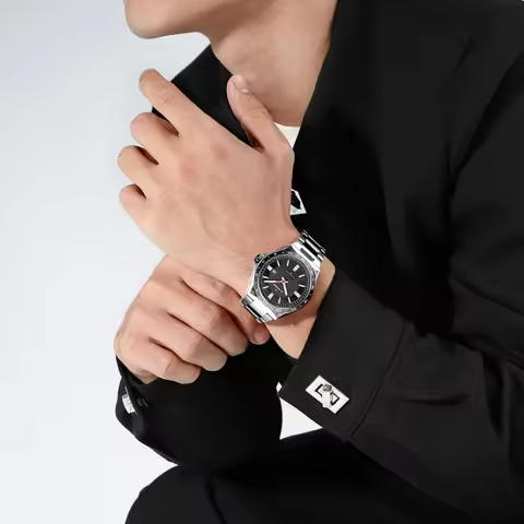 NAVIFORCE Men's Quartz Watch Business Watch Date Display Stainless Steel Watchband 3ATM Waterproof L