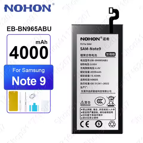 NOHON EB-BN965ABU Battery for Samsung Galaxy Note 9 10 20 Note9 N9600 N960U SM-N9600 SM-N960F SM-N96