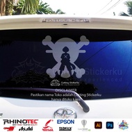 Cutting Sticker Shadow Luffy Scar Tissue Variation Motorcycle Car Sticker Embossed Cool On Dashboard Fender Visor Body Glass Helmet Laptop Hologram Reflective Waterproof Sticker Verification Side Body One Piece Kata Matic Vario Beat NMAX PCX Vespa Wi