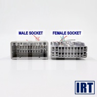 22 Pin ECU Socket Wira MMC 1.3 Mivec Engine Electrical Control Unit Soket Kereta Eniin Hilux Mira Ev