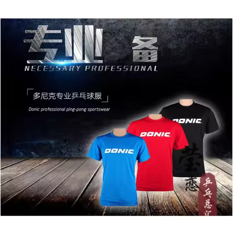 Donic table tennis t-shirt unisex for table tennis racket ping pong game 83703