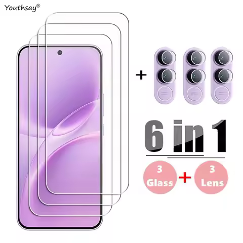 6in1 Full Gule Glass For Vivo V70 FE Screen Protector Vivo V70 FE Tempered Glass Protective Phone Ca