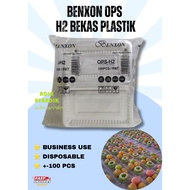BENXON OPS-H2 BEKAS PLASTIK+-100PCS / BEKAS KUIH UNTUK PENIAGA