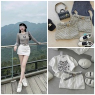 ODD SIZE D-patterned denim skirt with belt UMEE QCCC QCL1 CV0512 9503 CV0534 9503-1