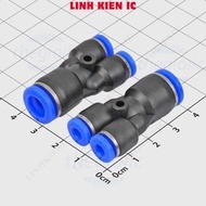 [10 Pieces]- PW8-4 Y-Tube Pneumatic Connector 8mm to 4-4mm Linhkien IC