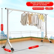 LG Jemuran Dinding Lipat Stainless 200CM Jemuran Baju Pakaian Dinding Jemuran Lipat Dinding