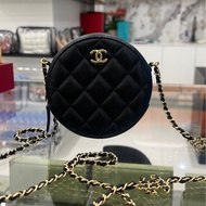 香奈兒/Chanel 圓餅包 牛皮  。