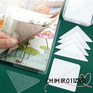 CHIHIRO11Z9D 10/100pcs Stereotyped Stickers, Transparent Anti-roll Book Anti-curling Edge Protectors
