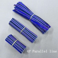 4p Parallel wire 22AWG LED Line Connecting Tin Plating Wire 4Pin Electronic Wire Welding 10cm 15cm 2