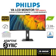 PHILIPS 34B1U5600CH - 34-inch Curved UltraWide 120Hz USB-C VA LCD Monitor (3Yrs PHILIPS Warranty)