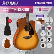 Yamaha FGX800C SDB FGX Series Solid Top Acoustic Electric Guitar 41" - Sandburst