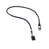 USB 2.0 DuPont 2.54mm 9pin 10pin Female To USB-C Data Extension Cable Adapter 50cm for PC Chassis Mo