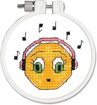 Janlynn 021-1820 Kid Singing Along Stamped Cross Stitch Kit, 3"