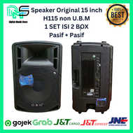 speaker fiber aktif pasif 15" G&amp;G Non U.E.B - speaker 15 inch - fiber H 115 - 1 set speaker isi 2 box speaker - speaker monitor lapangan - speaker panggung - digital musik store - dms