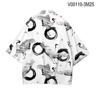 Phong cách Nhật Bản cẩu Koi Kimono DạO Phố haori nam nữ cardigan cô gái Nhật Bản áo choàng Trung Quố