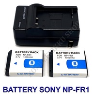 NP-FR1 \ FR1 แบตเตอรี่ \ แท่นชาร์จ \ แบตเตอรี่พร้อมแท่นชาร์จสำหรับกล้องโซนี่ Battery \ Charger \ Battery and Charger For Sony Cyber-Shot DSC-T30,DSC-T50,DSC-F88,DSC-G1,DSC-P100,DSC-P120,DSC-P150,DSC-P200,DSC-V3 BY KONDEEKIKKU SHOP