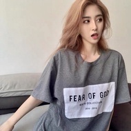 FEAR OF GOD FOG Season 6 main line chest ESSENTIALS FG patch LOGO T-shirt couple loose T-shirt