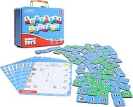 Barnacle Toys Lunchbox Letters - Phonics and Spelling Games for Kids Ages 4-8 - Includes 80 Magnetic