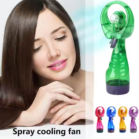 Portable Mini Water Spray Humidifier Cooling Water Spray Fan Battery Power Spray Fan Hand Held