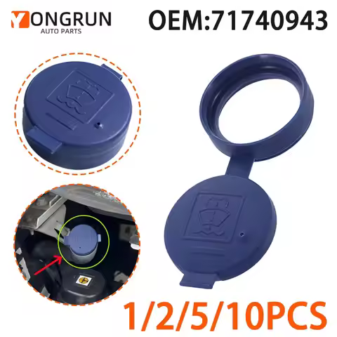 YONGRUN 1/2/5/10pcs Car Windshield Washer Fluid Cover 71740943 Fiat 500 Alfa Romeo Abate 500 Washer 