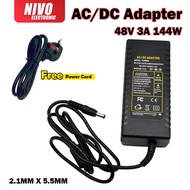 AC/DC Adapter DC 48V 3A 144W / 48V 5A 240W Power Adapter 2.1 X 5.5MM
