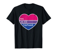 Bisexual Pride Not Confused Bi Pride Bi Colors Heart T-Shirt