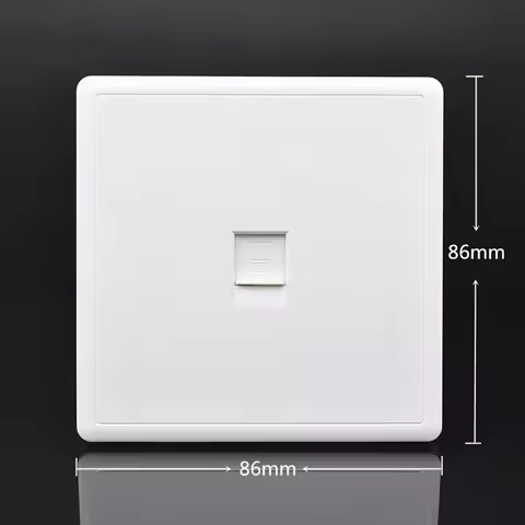 1 Port CAT8 CAT7 RJ45 86 Type Wall Panel CAT.7 LAN Faceplate CAT.8 Network Socket Ethernet Cable Net