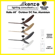 Haiku 60″ Outdoor DC Fan, Aluminium