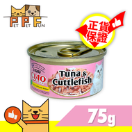 CIAO - (50) CIAO - 白身吞拿魚+魷魚貓罐頭 #吞拿魚 #魷魚 75g｜貓罐頭 主食罐｜#02180 #A-03 (平行進口)