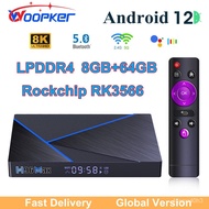 Woopker Android 12 Tv Box H96 Max V56 Rockchip Rk3566 8K 2.4G 5G Wifi 8G 64Gb Bt4.0 H.265 1000M Lan Global Media Player