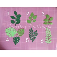Die cut Paper Leaves Cardstock