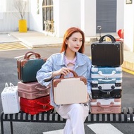 A42- (玫瑰金/14吋) 化妝箱 旅行箱 手提行李箱 收納箱 化妝包 商務戶外便攜箱 高級迷你禮盒
