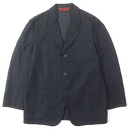 COMME des GARCONS HOMME DEUX 2003秋冬復古款DK-J008，100%羊毛精裁夾克，來自2003秋冬系列典藏款，品相極佳。罕見。黑色，M碼。正品，日本製。男款。