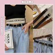 No Hole Square Buckle Ladies Belt Retro Fashion Casual Belt Versatile Jeans Belt Unisex 腰带