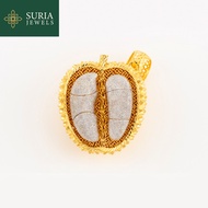 SURIA JEWELS | 2C Loket Durian Pendant (EMAS 916/22K)