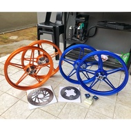 enkei hylos fg510 1.60/1.60 y15zr with disc n bush pnp