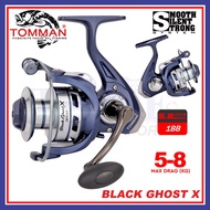 Tomman Black Ghost X Mesin Pancing Spinning | TCE Tackles Spinning Fishing Reel