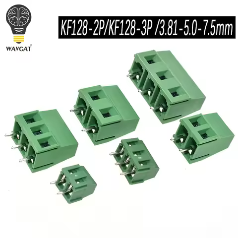 KF128-2P KF128-3P 3.81 5.0 7.5 2.54mm PCB Screw Terminal Block Splice Terminal KF120-2.54 DG308 MG12