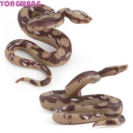 YONGWANG66HR Simulation Python Kids Toys Halloween Toys Realistic Snake Big Size Wild Python Models 