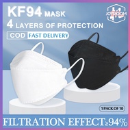 【Ready Stock & COD】ZOCN 50pcs Kf94 Face Mask 4 Layer Non-woven Protection Filter 3d Anti Dust Anti F