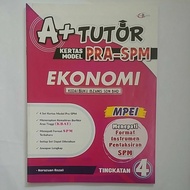 A+tutor kertas pra spm EKONOMI tingkatan 4