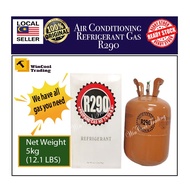 Refrigerant gas for air-conditioning/ Gas untuk aircond A-Gas R290 5KG (12.1 LBS)