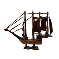 Miniature Pinisi Ship/ Wooden Pinisi Ship Wooden Ship Decoration