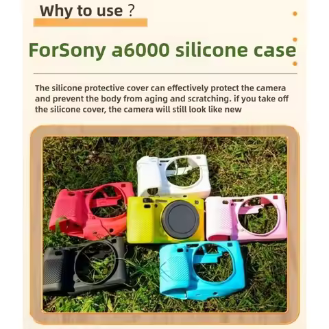 Cameras Silicone Body Cover Protector Armor Skin Case Camera Bag For Sony Alpha A6000 A6100 A6300 A6