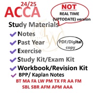 24/25 ACCA Study Materials｜BPP/ Kaplan Notes｜Past Paper｜BT MA FA LW PM TX FR AA FM SBL SBR AFM APM A