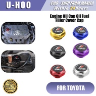 Aluminium Alloy TRD Racing Engine Oil Cap for All Toyota Car Modified Engine Oil Cover