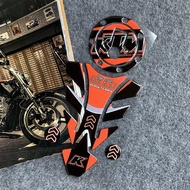 Applicable KTM 250 RC390 R2R 790 Duke Carbon Fiber Reflective3D 3D Fuel Tank Cap Protector Sticker