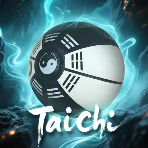 YinYang Pro Basketball Size 7, Moisture-Wicking PU with TaiChi Grip Tech, Chinese Style, Team Basket
