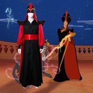 The Aladdin Return Of Jafar Cosplay Robe Cloak Cape Hat Costume Outfit Wizard