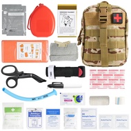 Trauma First Aid Kit Travel, IFAK Med Kit, Bleeding Control Kit with CAT GEN-7 Tourniquet and 36' Sp